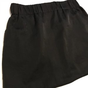Silk mini skirt